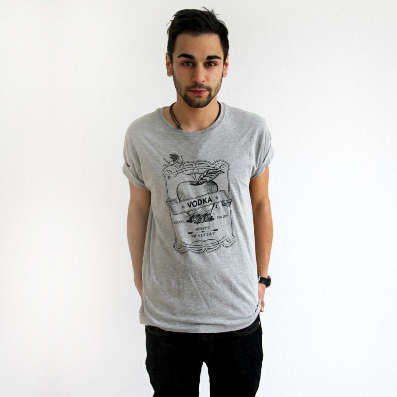 Vodka Apfel, Z Shirt grau 